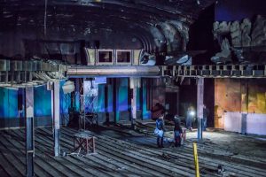 Inside the State Cinema in Leith, Edinburgh, before the work begins