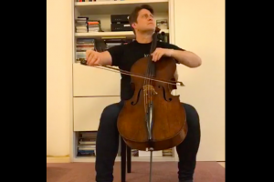 Picture of cellist Jozef Luptak