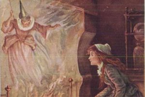 Picture of Oliver Herford's illustration of Cinderella