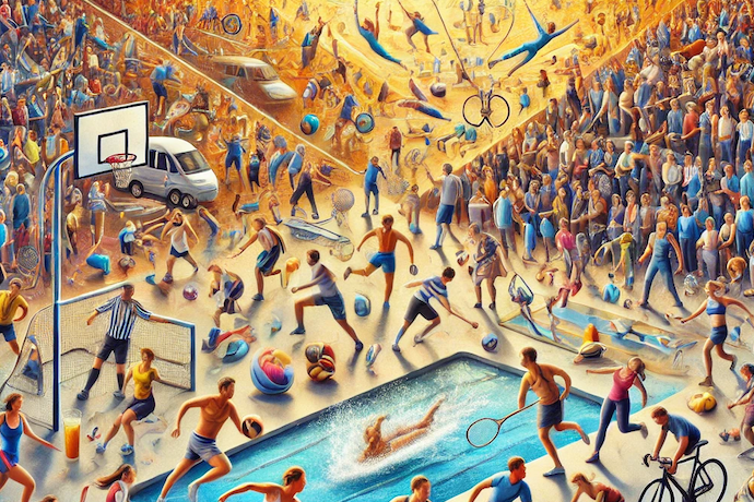 Picture of people doing different kinds of sports