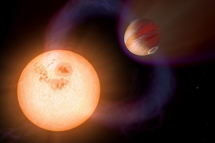 Picture of an artist's impression of an extra-solar planet