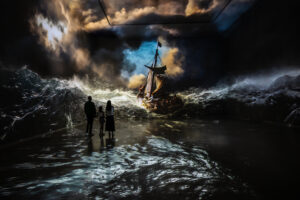 Picture of Rembrandt's Christ on the Storm at Frameless, the immersive art experience | PHOTO: Antonio Pagano