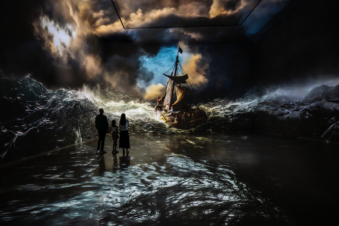 Picture of Rembrandt's Christ on the Storm at Frameless, the immersive art experience | PHOTO: Antonio Pagano