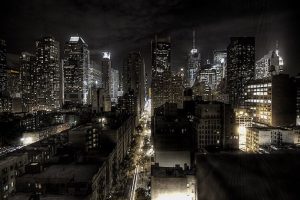 Picture of New York City at night