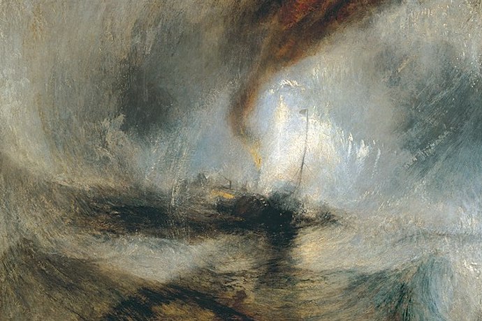 Picture of J.W. Turner's Snow Storm - Steam-Boat off a Harbour's Mouth making Signals in Shallow Water