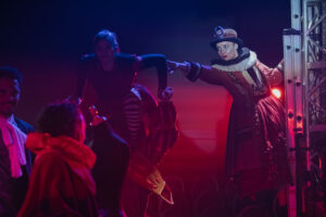 Picture of Katie Bray in Vache’s circus opera Campra’s Carnaval de Venise