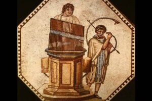 Picture of an ancient Roman water organ