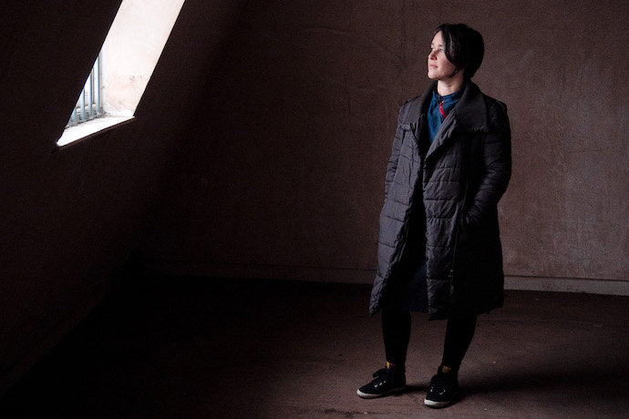 Picture of audiovisual artist Kathy Hinde