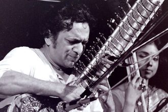 Picture of Ravi Shankar at Woodstock