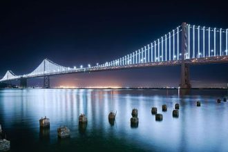 Picture of San Francisco Bay bridge