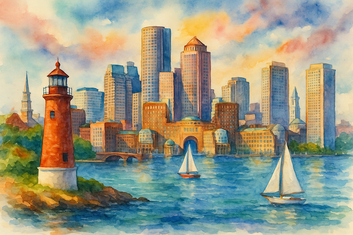 Picture of an imaginary Boston, generated by ChatGPT